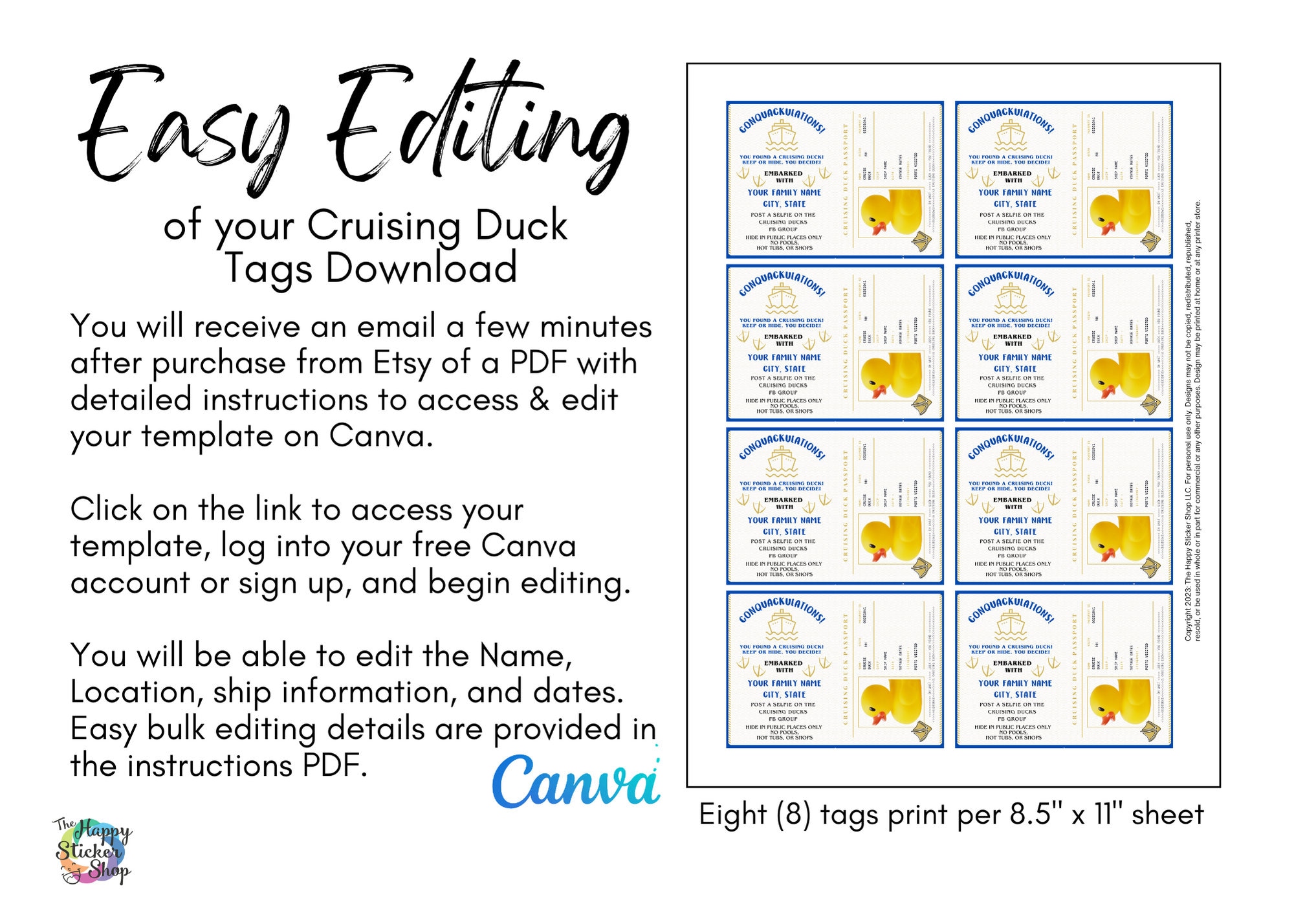 blue-passport-cruising-ducks-digital-download-editable-printable-tag-template-canva-editable-tag-for-cruise-print-at-home-etsy for Free Printable Cruise Duck Tags Template Blue Passport Cruising Ducks Digital Download | Editable, Printable Tag Template | Canva Editable Tag for Cruise| Print at Home - Etsy for Free Printable Cruise Duck Tags Template