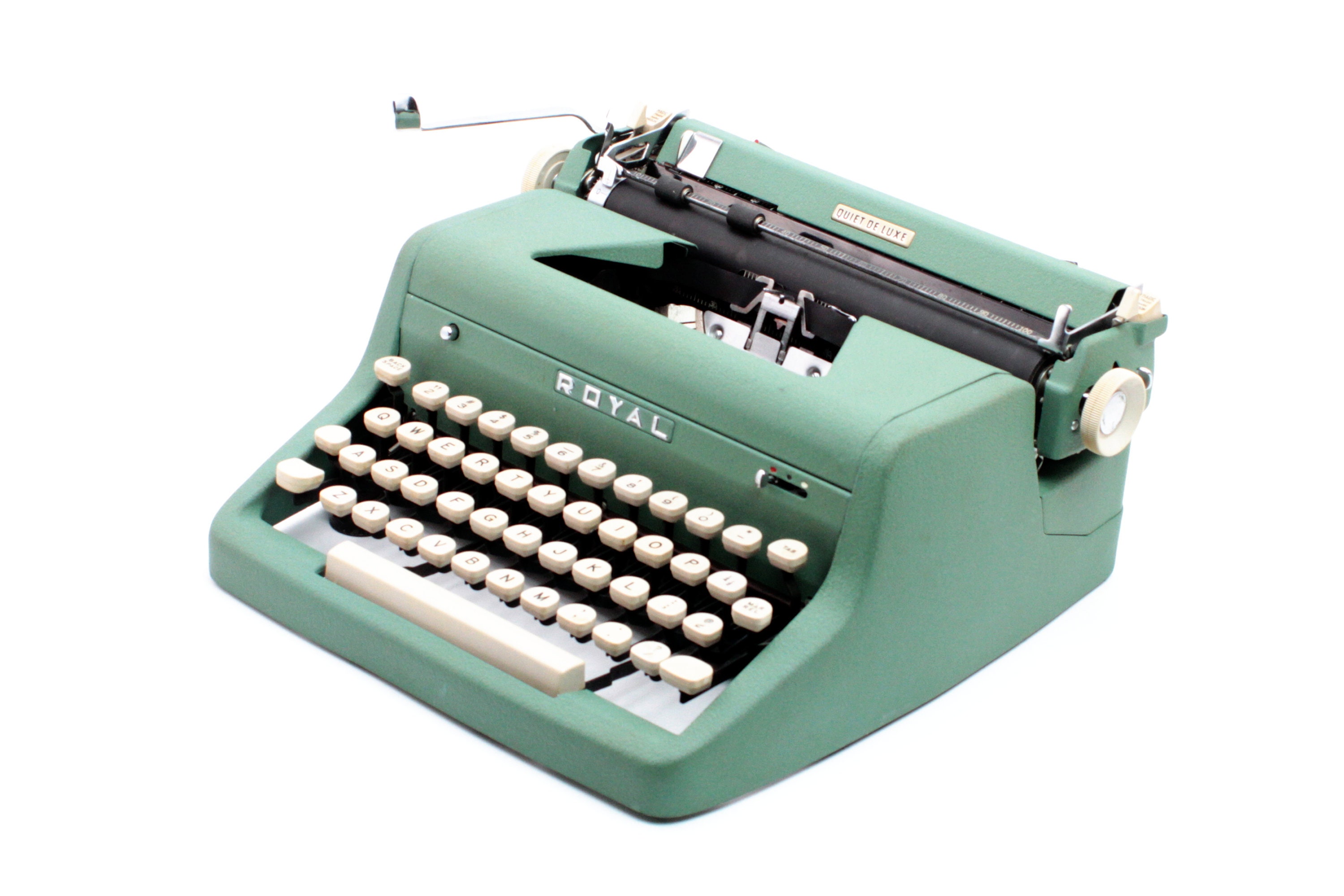Vintage Typewriter, Royal Quiet De Luxe, Green, Restored - Etsy