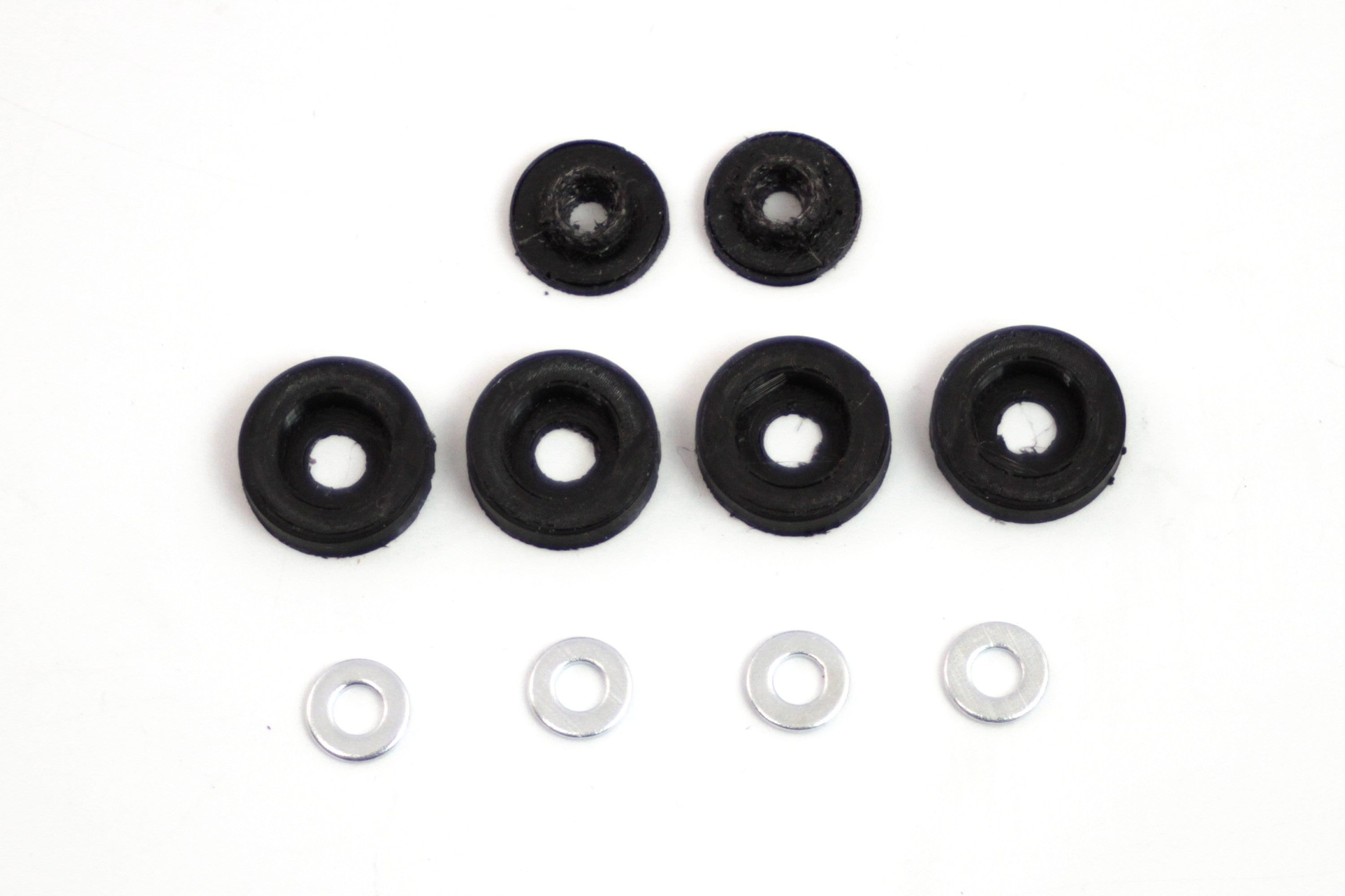 Grommet Kit, 450 Pcs, Assortment of Blank and Open Grommets in Storage  Case, PVC, Black