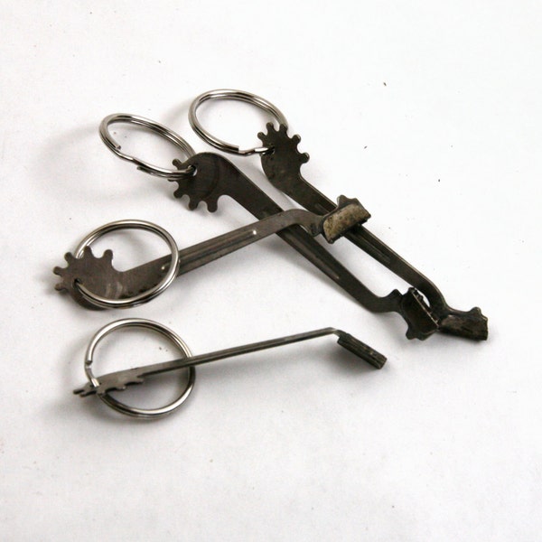 Vintage Typewriter Key Chain Ring - Typewriter Key Chain - Vintage Typewriter Keychain