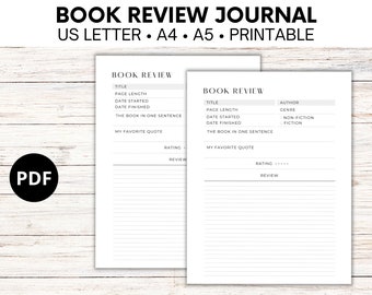 Digital Reading Journal, Reading Tracker For Goodnotes, Digital Book Journal, Bookish Gift, Reading Log, Book Review, Book Tracker