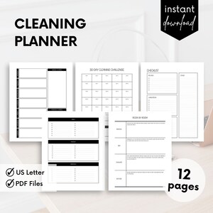Cleaning Checklist, Cleaning Routine, Housekeeping Cleaning Planner, ADHD Clean Home, Weekly House Chores, Cleaning Schedule