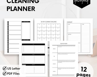 Cleaning Checklist, Cleaning Routine, Housekeeping Cleaning Planner, ADHD Clean Home, Weekly House Chores, Cleaning Schedule