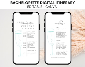 Bachelorette Weekend Planner, Girls Weekend Schedule, Bach That Ass Up, Bachelorette Invite, Bachelorette Party, Instant Download