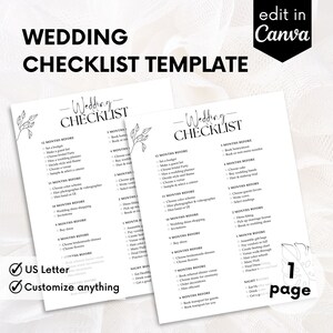 Wedding Itinerary, Wedding Organizer, Wedding Budget, Wedding Planning Checklist, Wedding Planning Template, Wedding Timeline