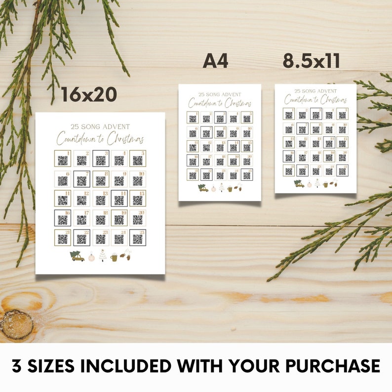 Liste de lecture du calendrier de l'Avent, Calendrier du compte à rebours de Noël, Avent amusant, Avent DIY, Calendrier de l'Avent pour adultes, Code Spotify, Activité de l'Avent image 6