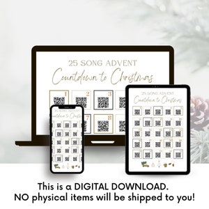 Advent Calendar Playlist, Christmas Countdown Calendar, Fun Advent, DIY Advent, Advent Calendar for Adults, Spotify Code, Advent Activity image 8