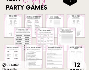 Teen Birthday Games For Her, Party Games, Birthday Games For Girls, Birthday Games Teenage Girls, Who Knows The Birthday Girl Best