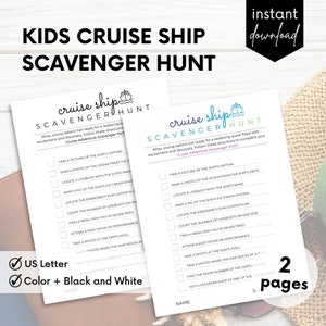 Búsqueda del tesoro en crucero, Niños en crucero, Archivo Pdf, Crucero imprimible, Juego de crucero, Búsqueda del tesoro en crucero, Elementos esenciales del crucero