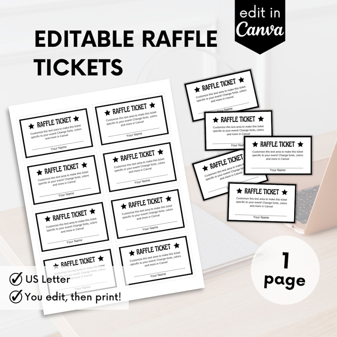 Instant Download, Printable Raffle Ticket, Custom, Diy Ticket, Enter to Win Template, Enter to Win Printable, Instant Access - Etsy instant-download-printable-raffle-ticket-custom-diy-ticket-enter-to-win-template-enter-to-win-printable-instant-access-etsy