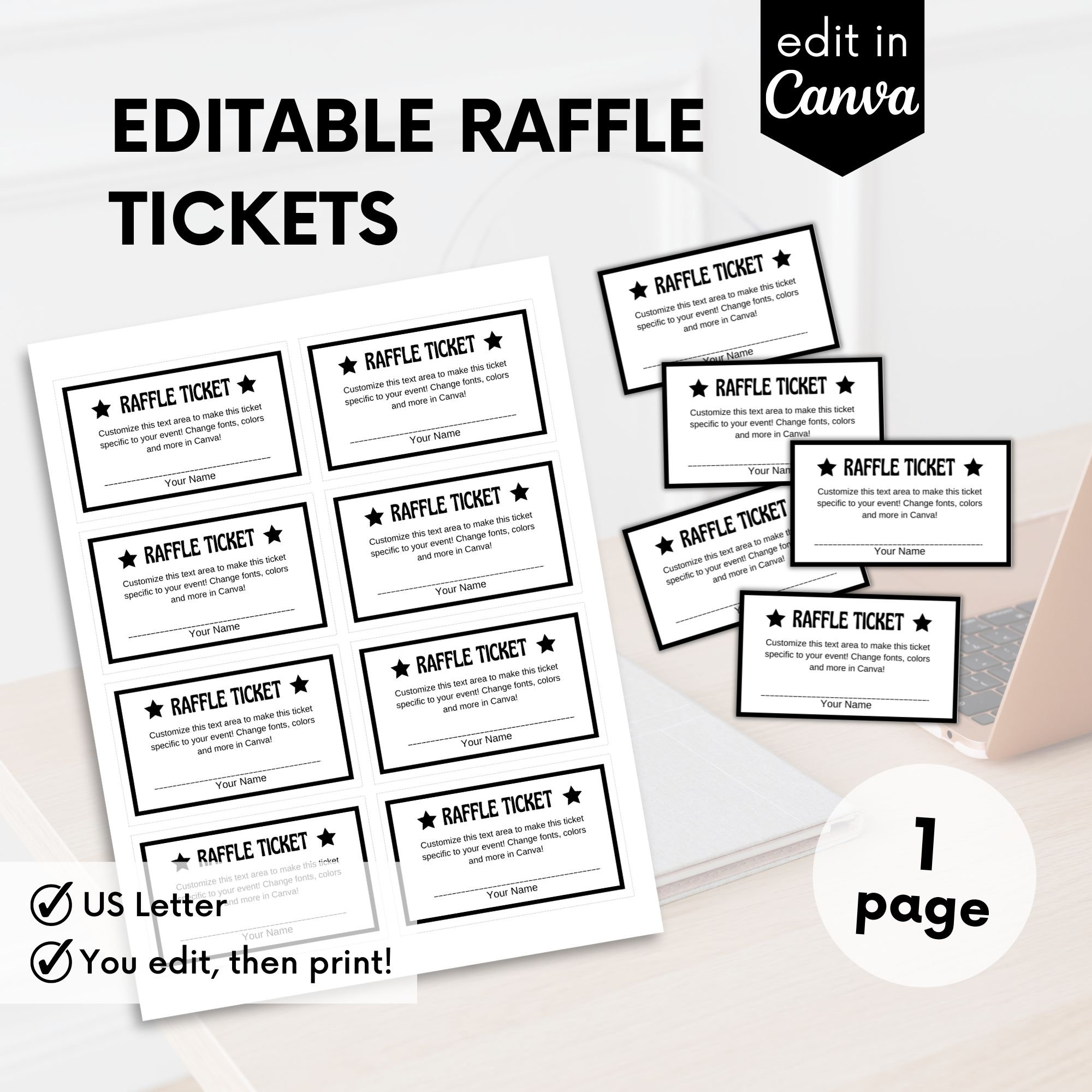 Instant Download, Printable Raffle Ticket, Custom, Diy Ticket, Enter to Win Template, Enter to Win Printable, Instant Access - Etsy instant-download-printable-raffle-ticket-custom-diy-ticket-enter-to-win-template-enter-to-win-printable-instant-access-etsy