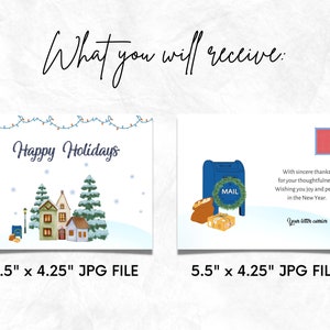 Mailman Card Mail Carrier Thank You Cards, Mailman Thank You Card Printable, Letter ...