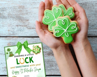 St. Patrick's Day Cookie Tag, St. Paddy's Day Tags, Printable St Patrick's Day Cookie Tags, S Day Gift Tag, Pot Of Gold