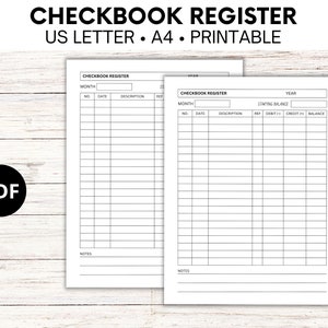 Registro de cheques, plantilla de seguimiento de transacciones digitales, inserción de planificador financiero, seguimiento de transacciones bancarias, seguimiento de transacciones de cheques