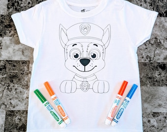 Camisa para colorear para niños