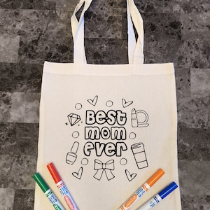 DIY Canvas Tote Bag Decorating Painting Craft KIT for Kids 