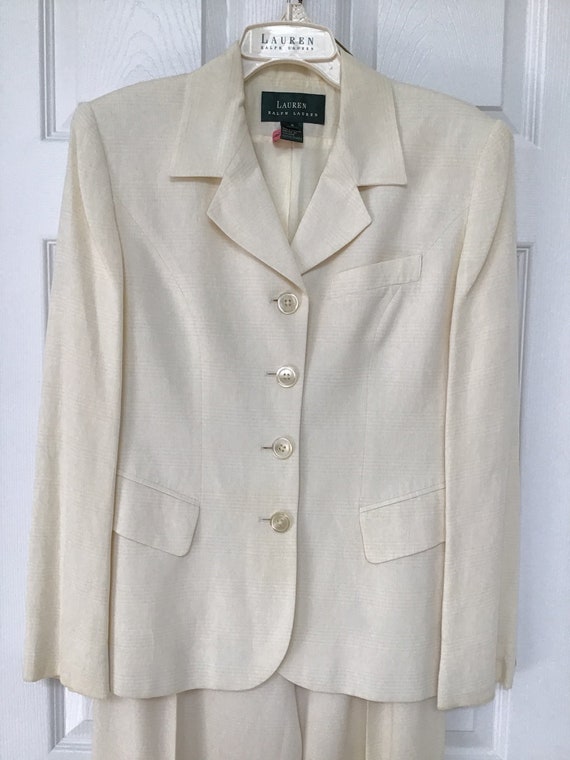 Vintage 1990's RALPH LAUREN Linen Women's Pant Sui