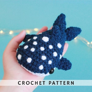 Jinbo the Whale Shark Crochet pattern | Crochet Whale Shark |  Amigurumi Pattern PDF Instant Download