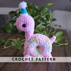 Donutsaur Crochet Pattern, Crochet Animal , plushies pattern| crochet donut dinosaur  | Amigurumi Pattern PDF Instant Download