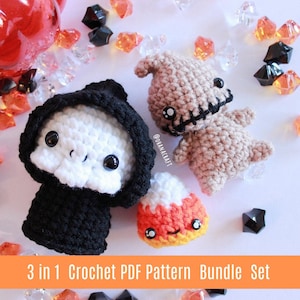 My Halloween Friends BUNDLE crochet amigurumi PDF pattern image 1