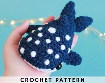 Jinbo the Whale Shark Crochet pattern | Crochet Whale Shark |  Amigurumi Pattern PDF Instant Download