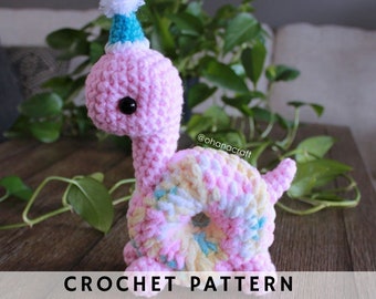Donutsaur Crochet Pattern, Crochet Animal , plushies pattern| crochet donut dinosaur  | Amigurumi Pattern PDF Instant Download