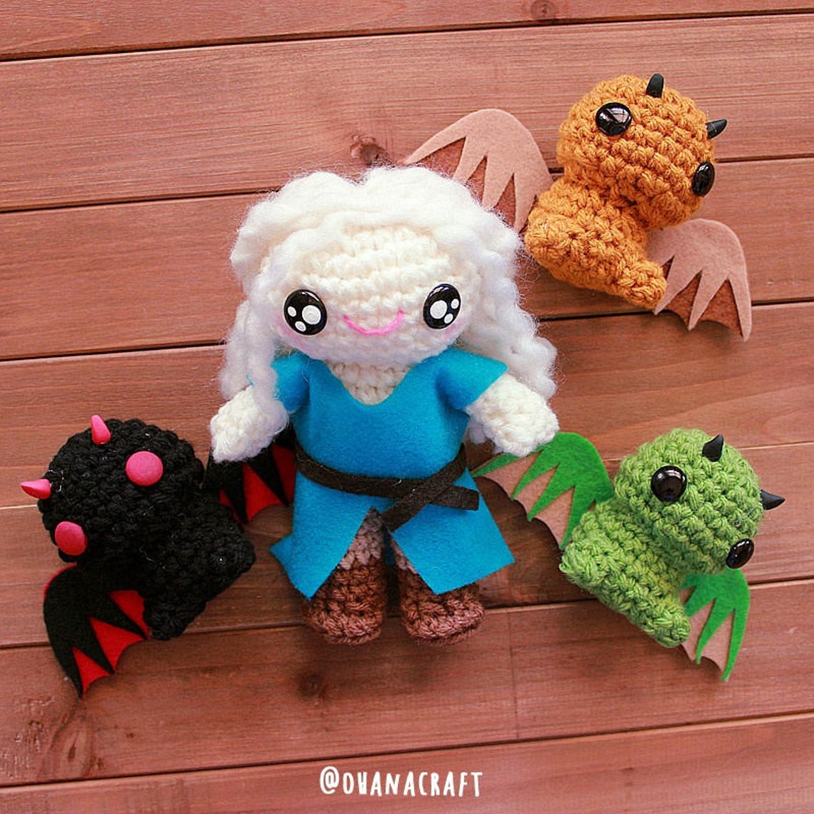 Game of Thrones Inspired Crochet Doll Crochet Game of Thrones Etsy