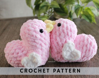 Love Birds Crochet pattern-Beginner Friendly Low Sew Pattern | Amigurumi crochet pattern | PDF digital file instant download