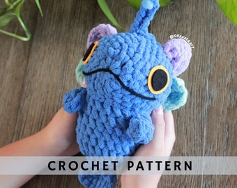 Blue fish Crochet pattern |  Amigurumi crochet pattern | PDF digital file instant download