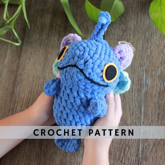 Blue fish Crochet pattern | Amigurumi crochet pattern | PDF digital file  instant download