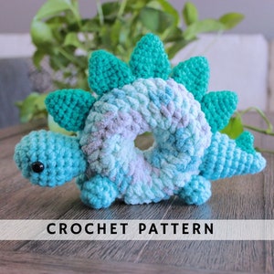 StegoNut Donutsaur Crochet Pattern, Crochet Animal , plushies pattern| crochet donut dinosaur  | Amigurumi Pattern PDF Instant Download