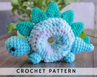 StegoNut Donutsaur Crochet Pattern, Crochet Animal , plushies pattern| crochet donut dinosaur  | Amigurumi Pattern PDF Instant Download