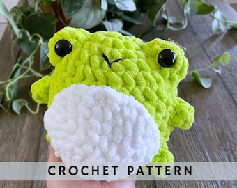 Wasabi Frog Crochet pattern | Crochet froggy Amigurumi crochet pattern | PDF digital file instant download