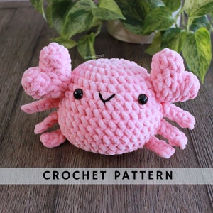 Crabby Love Crochet pattern ( Low Sew)  | Amigurumi crochet pattern | PDF digital file instant download