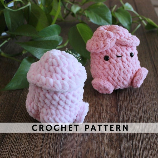 Patron Chubby au crochet ( 2 versions) | Patron amigurumi au crochet | Téléchargement instantané du fichier numérique PDF