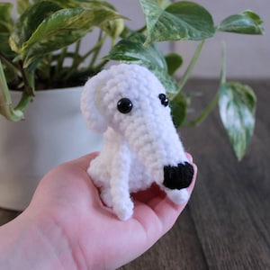 Borzoi crochet pattern , Amigurumi pattern, crochet puppy Plushie Toy pattern image 2