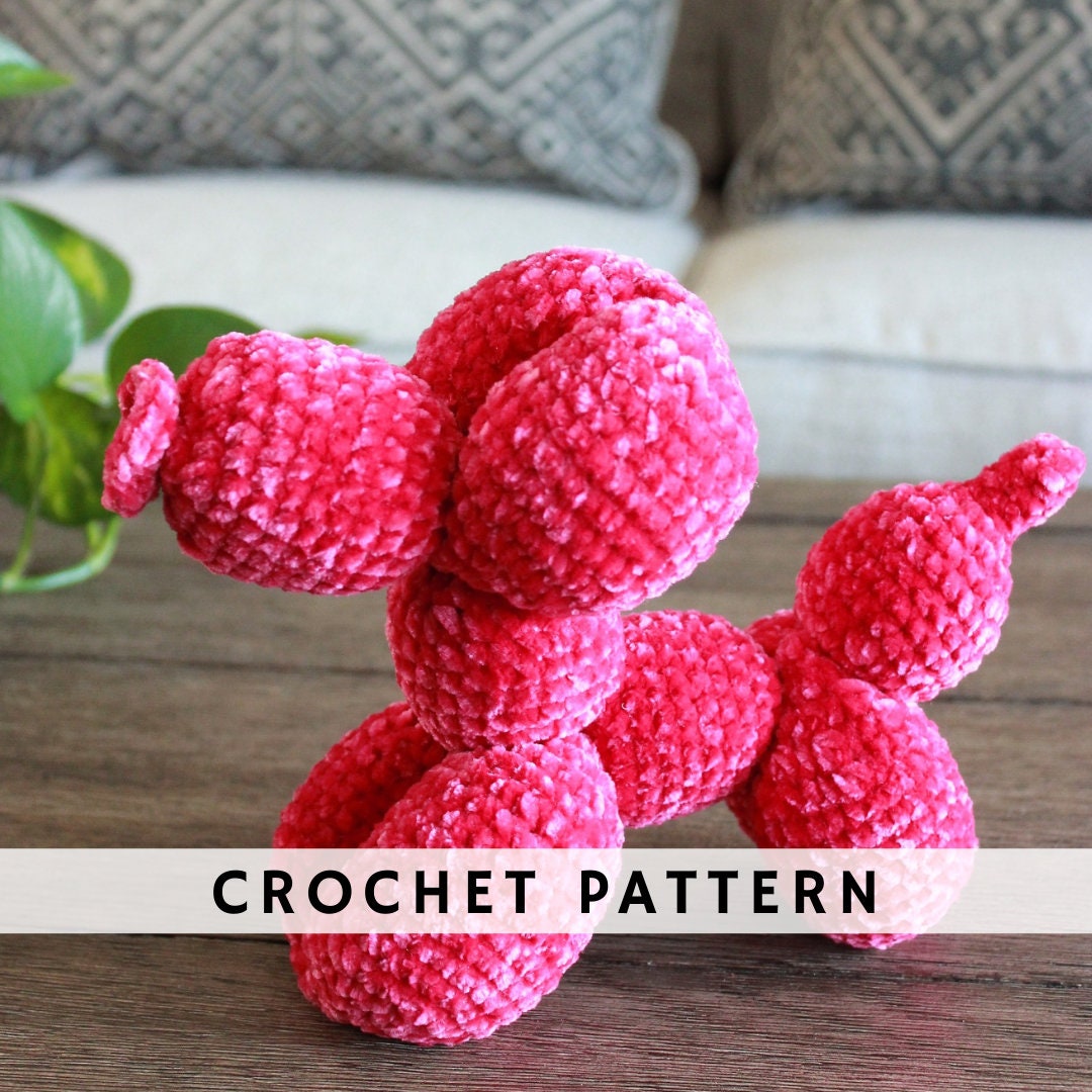Balloon Dog Crochet Pattern Balloon Dog Amigurumi Crochet Amigurumi PDF Pattern - Etsy UK