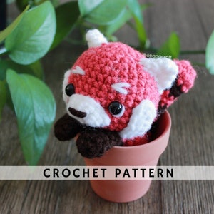 Furb Baby Red panda Amigurumi Crochet Pattern PDF  | Turning Red Panda