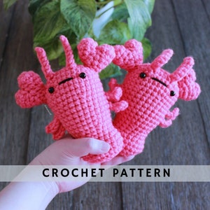 Love Lobster Crochet pattern Amigurumi crochet pattern PDF digital file instant download image 1