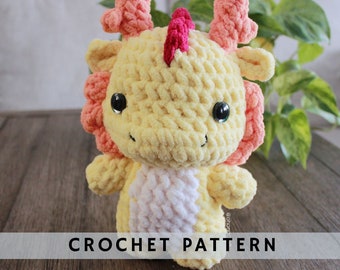 Chinese Dragon Crochet pattern | Amigurumi crochet pattern | PDF digital file instant download