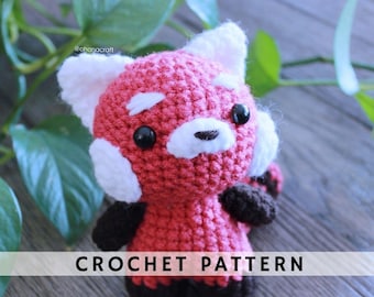 The Red Panda Fur baby crochet pattern | amigurumi | red panda plushie | crochet red panda
