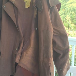 Vintage XL Aussie Style Men&#39;s Waxed Cotton Drovers Coat