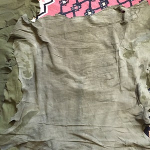 Tanned Leather Hides 6 Hunter Green