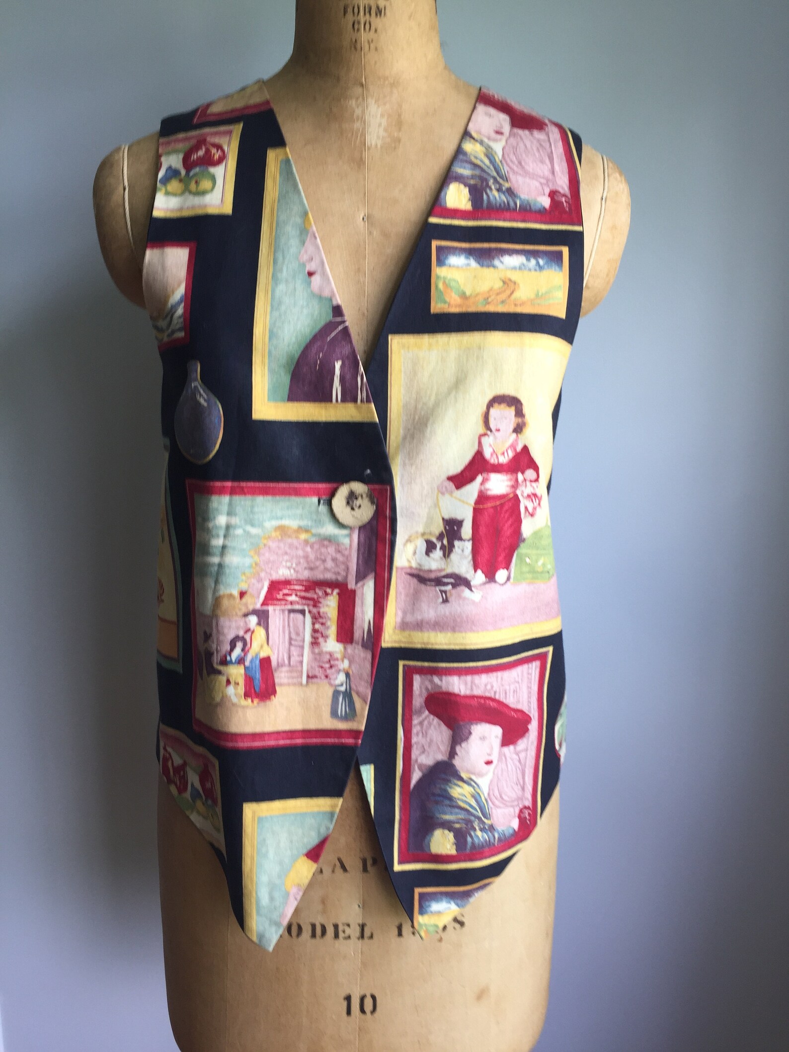 Retro Painters Vest Etsy