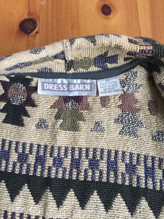 Dress Barn Vintage Tapestry Western Print Vest - image 9