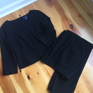 Black Wool Ann Taylor vintage 2pc Set