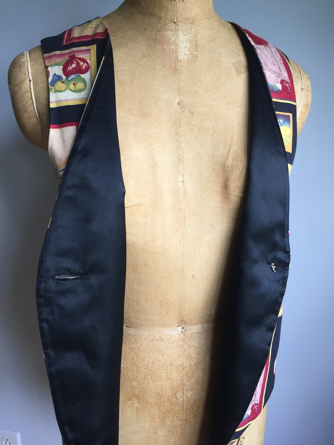 Retro Painters Vest Etsy