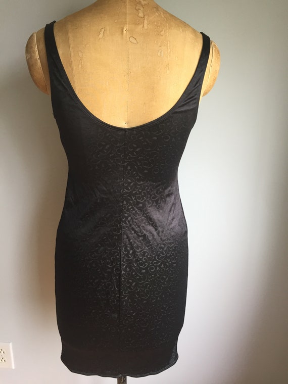 Vintage Black stretch Tank dress by Olga - image 3