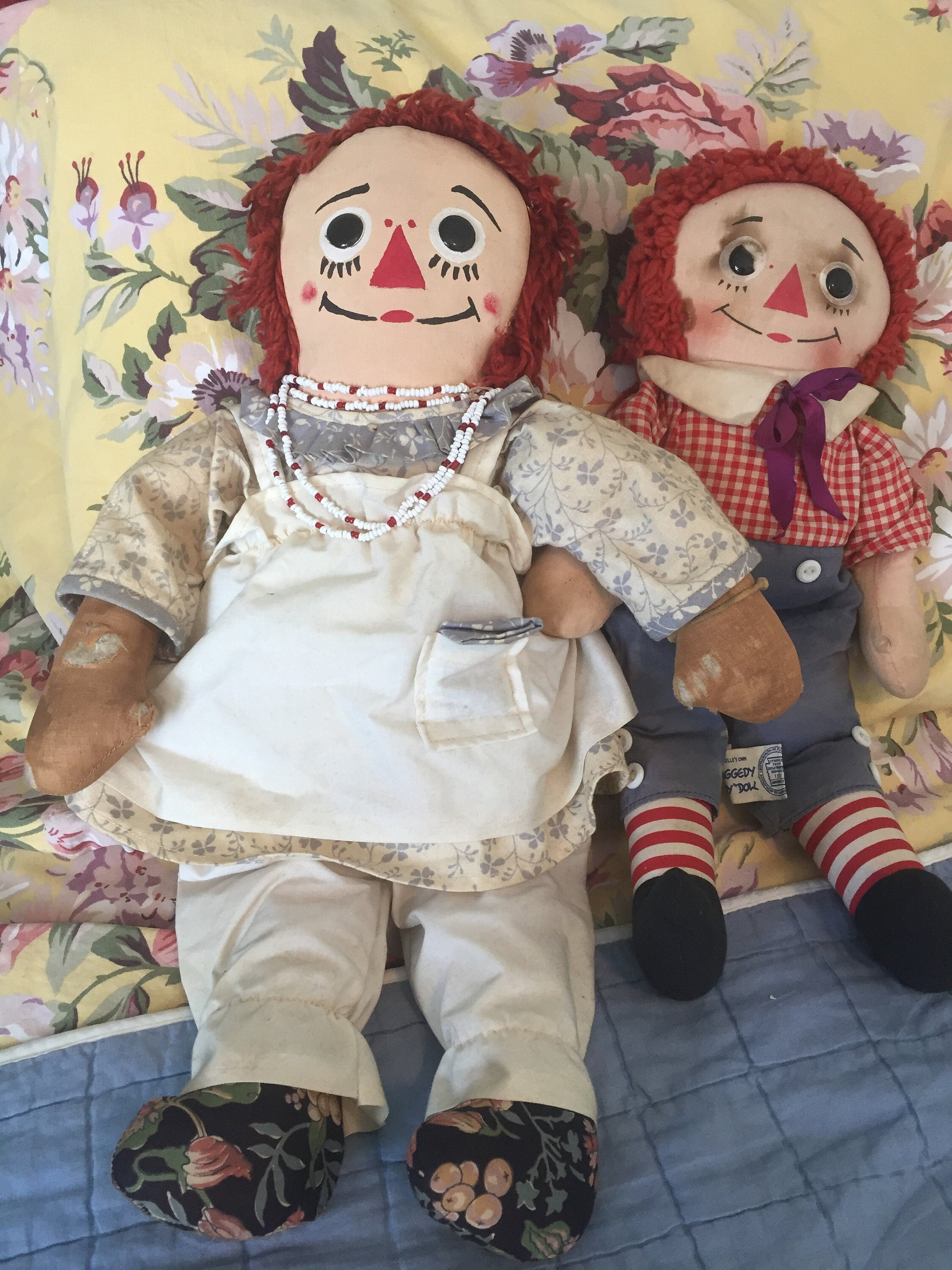 Vintage Raggedy Ann and Andy Knickerbocker Dolls - Etsy