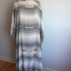 Vintage Sibley and Coffee Silk Caftan